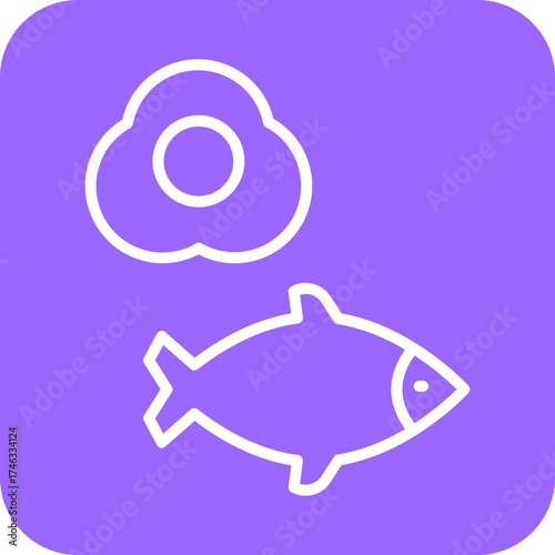 Keto Diet Icon Style