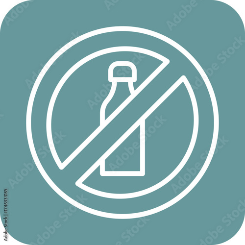 No Refined Carbs Icon Style