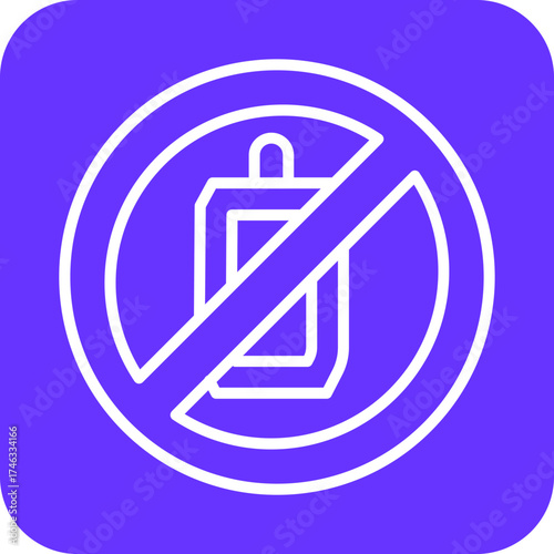 No Liquid Calories Icon Style