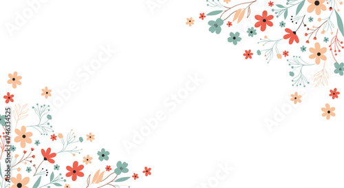 A delightful collection of delicate floral designs in soft pastel colors.