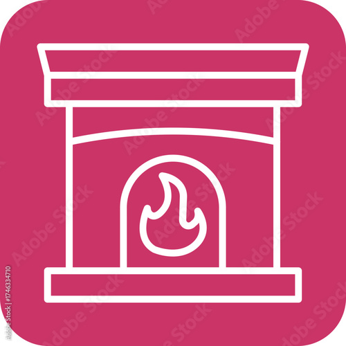 Fireplace Icon Style