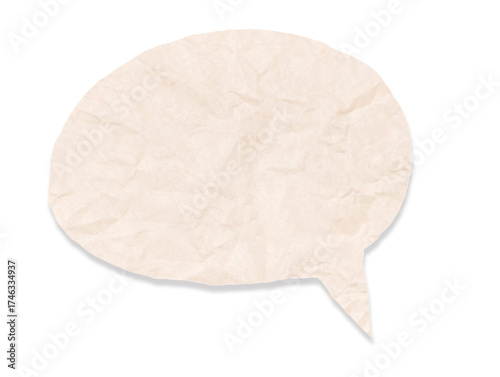 Chat bubble icon or Speech bubble symbol. Paper speech bubble, cloud, bubble, speech. Graphic resources about speech bubble. Blank Bubbles