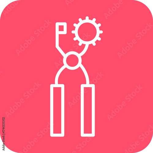 Leather Punch Icon Style