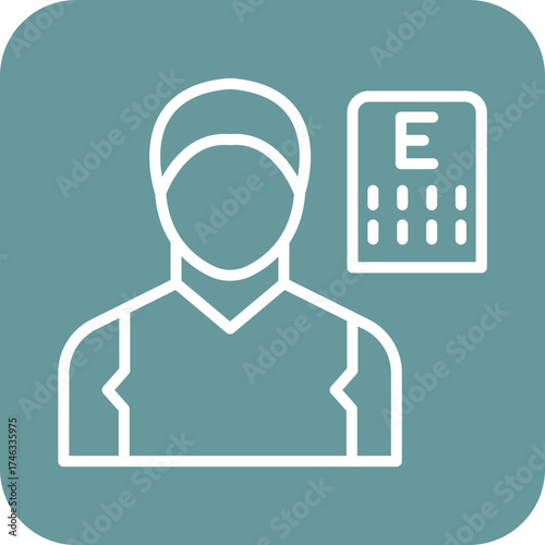 Optometrist Male Icon Style