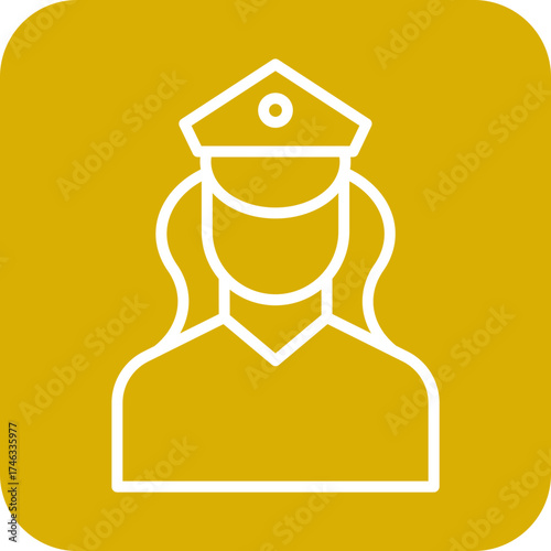 Policewoman Icon Style