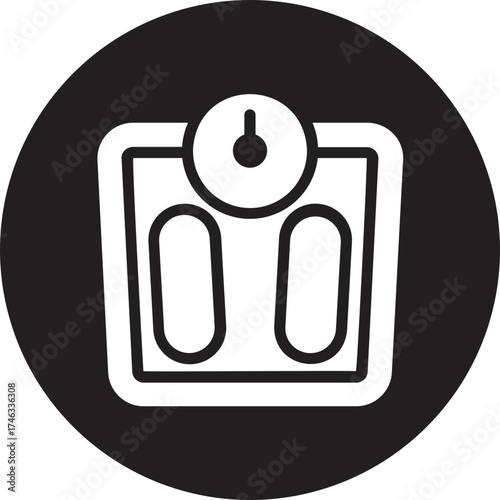 body scale glyph icon