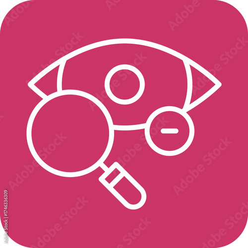 Manual Eye Examination Icon Style
