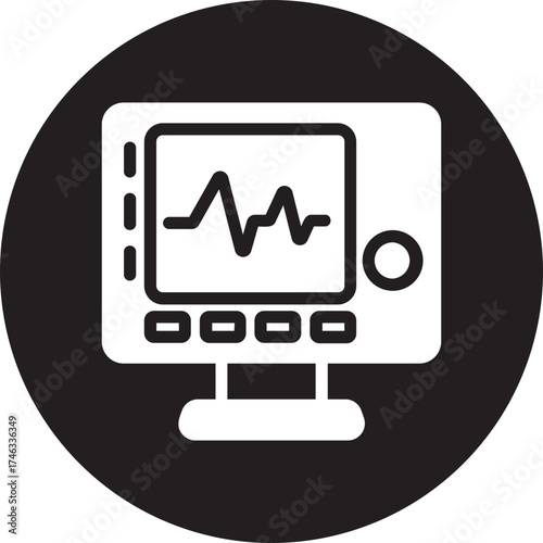 cardiogram glyph icon
