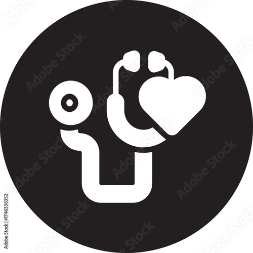 checkup glyph icon