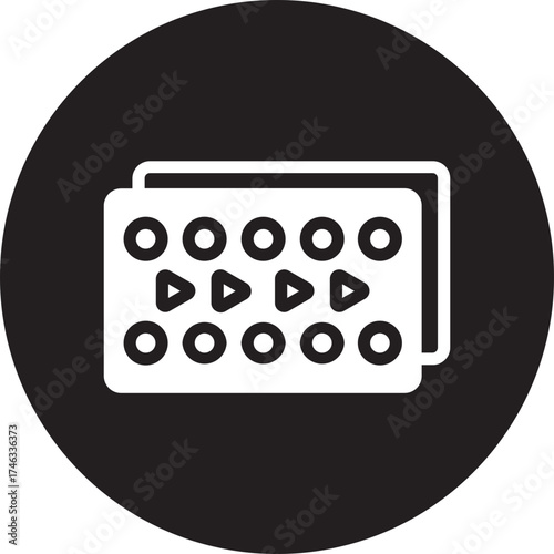 contraceptive pills glyph icon