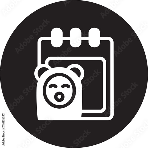 calendar glyph icon