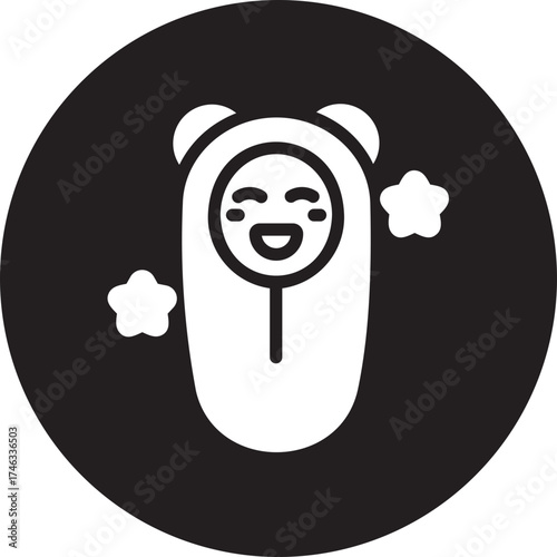 smile glyph icon