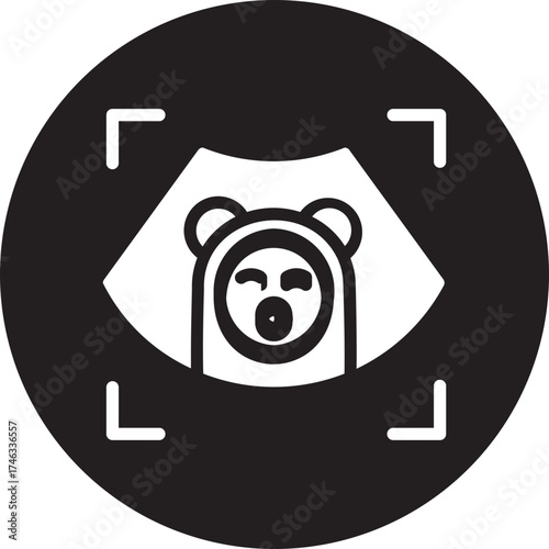 ultrasound glyph icon