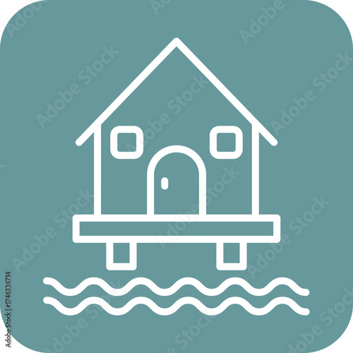 Beach Villa Icon Style