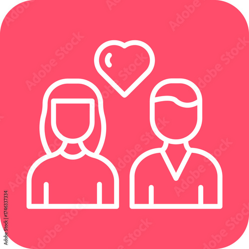 Happy Couple Icon Style