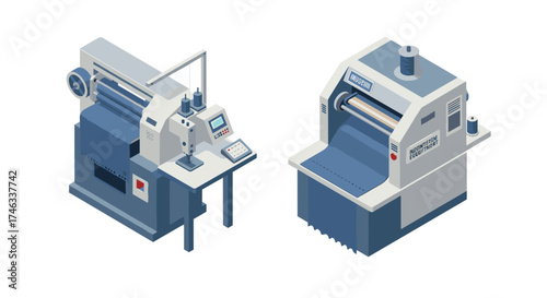 Modern isometric textile machines for industrial fabric production