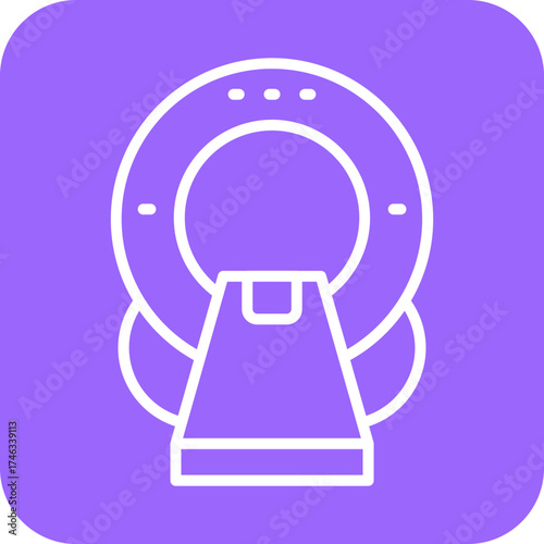 CT Scan Icon Style