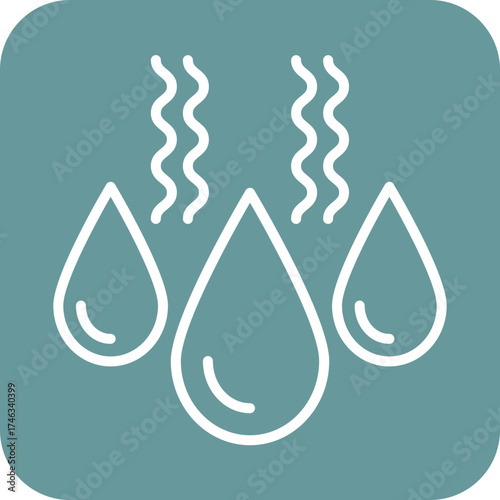 Air Drying Icon Style