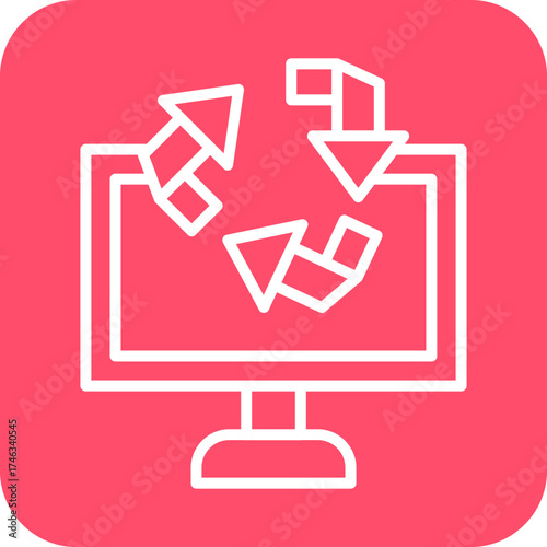 Electronics Recycling Icon Style