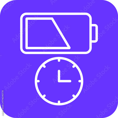 Battery Duration Icon Style