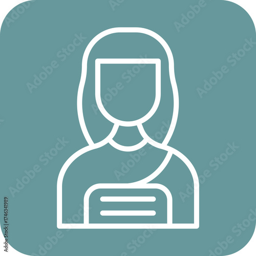 Neanderthal Woman Icon Style