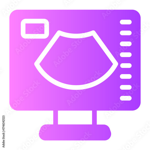 ultrasonography gradient icon
