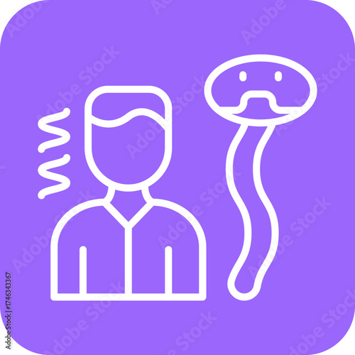 Fear Of Snakes Icon Style