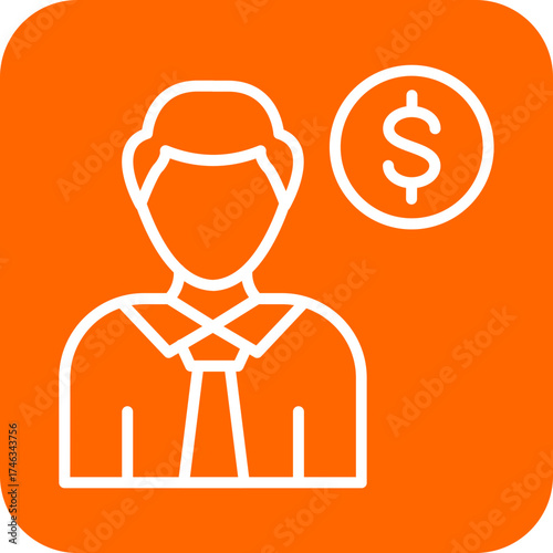 Employee Costs Icon Style