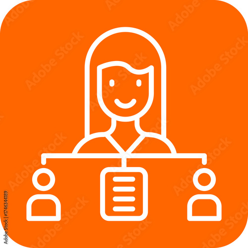 Delegation Of Work Icon Style