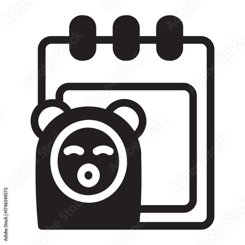 calendar glyph icon
