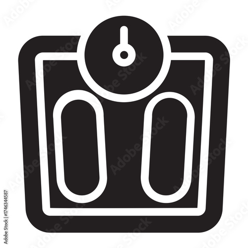 body scale glyph icon