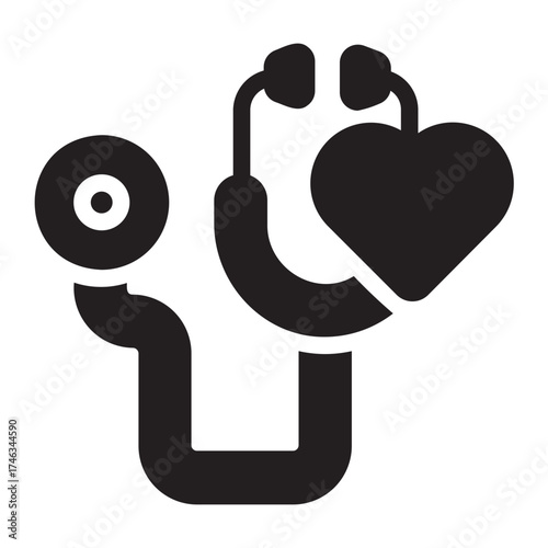 checkup glyph icon
