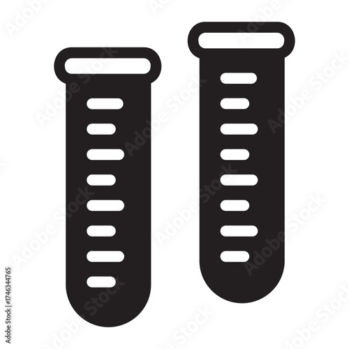 test tube glyph icon
