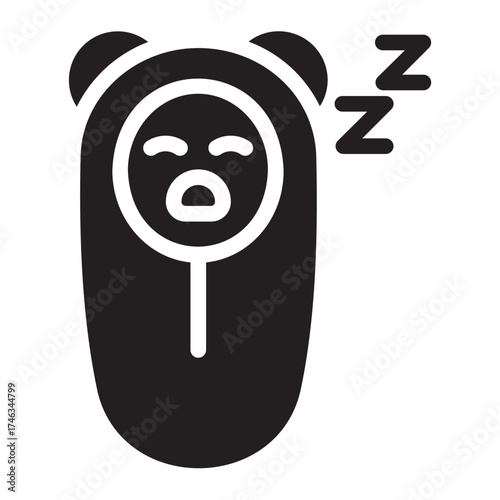 sleeping glyph icon