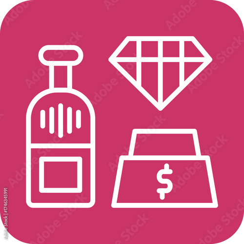 Luxury Items Icon Style