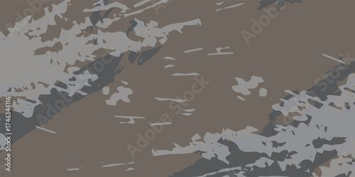 Abstract Camouflage Pattern with Earthy Tones and Irregular Shapes.