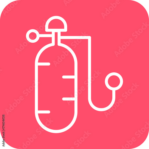 Oxygen Tank Icon Style