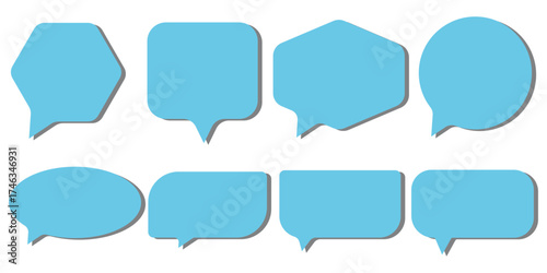 Speech Bubble. Conversation icon. Speech bubble, speech balloon, chat box and empty social media message