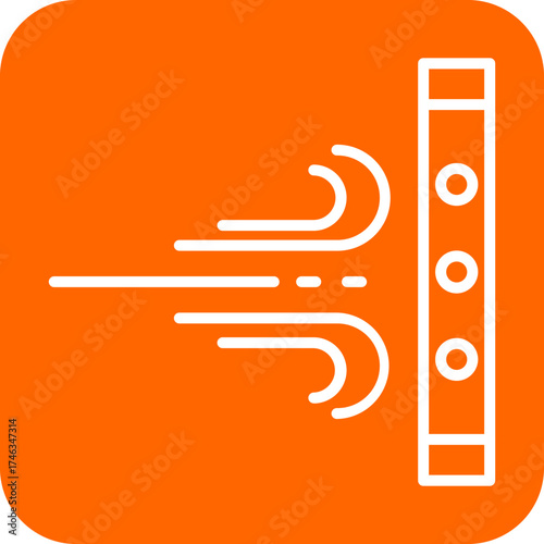 Windproof Fabric Icon Style