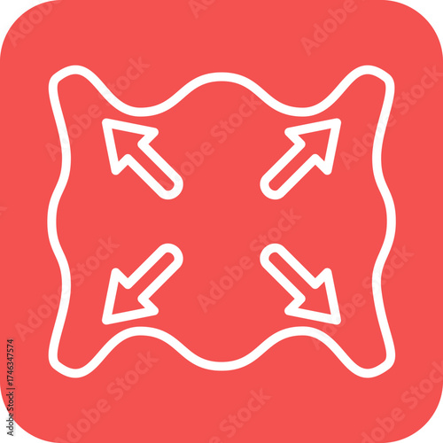 Fabric Elasticity Icon Style