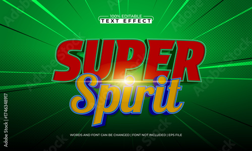 super spirit editable text effect