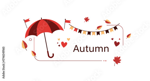 Cozy autumn days with falling leaves and festive decorations.