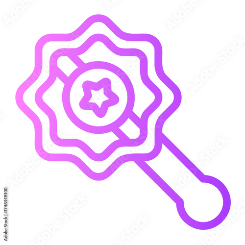 rattle gradient icon