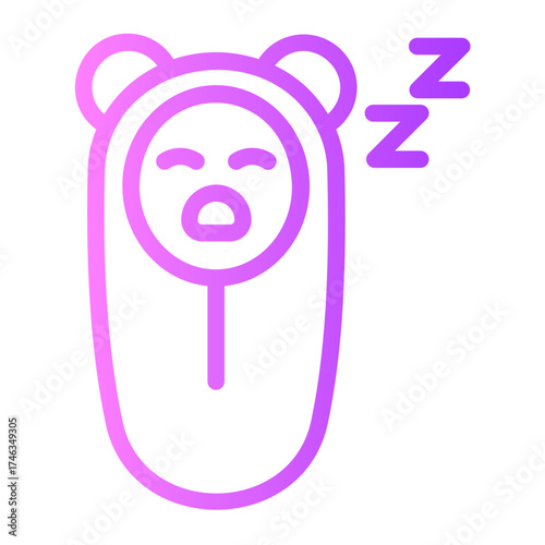 sleeping gradient icon