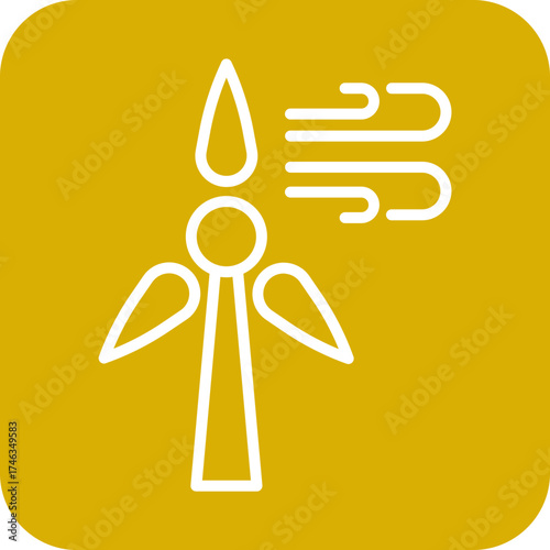 Wind Turbine Icon Style