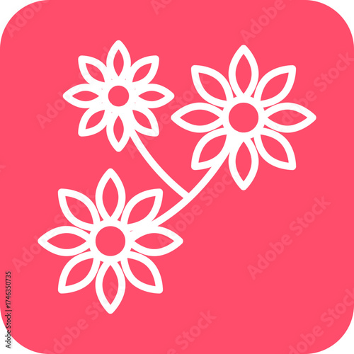 Floral Designa Icon Style