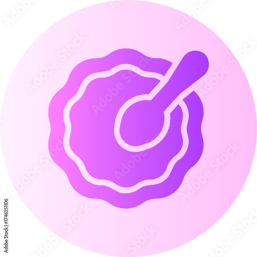 baby plate gradient icon