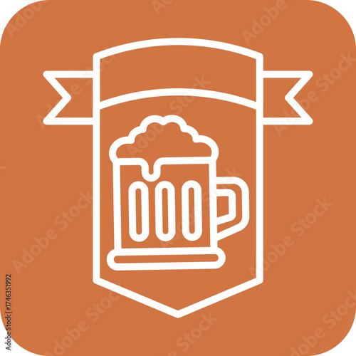 Oktoberfest Banner Icon Style