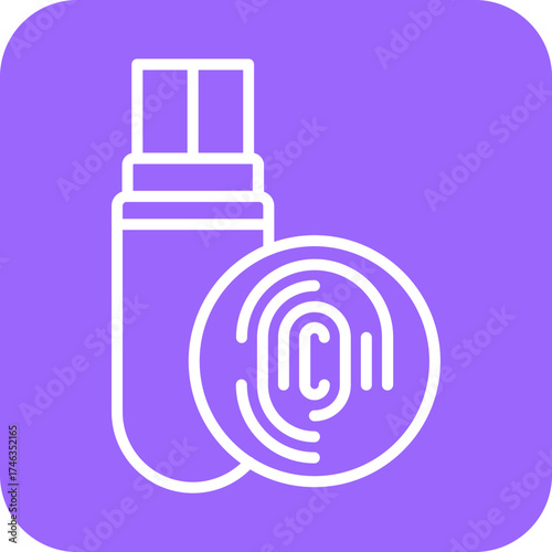 Usb Biometric Icon Style