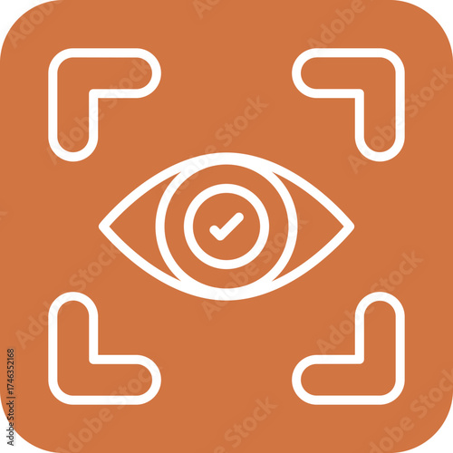 Eye Recognition Icon Style